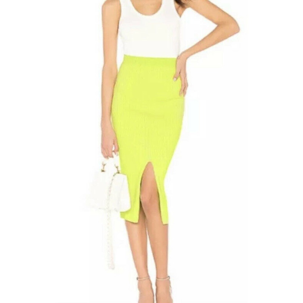 Free People Skyline Midi Skirt Soft Ribbed Size M